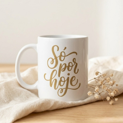 Caneca Só Por Hoje - Inspiração e Motivação Caneca Só Por Hoje - Inspiração e Motivação